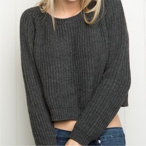 Brandy Melville Gwen Sweater – Charcoal Grey